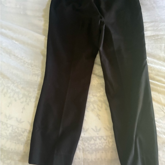 LOFT high waist curvy skinny ankle crop size 8 navy gold buttons - Picture 4 of 4